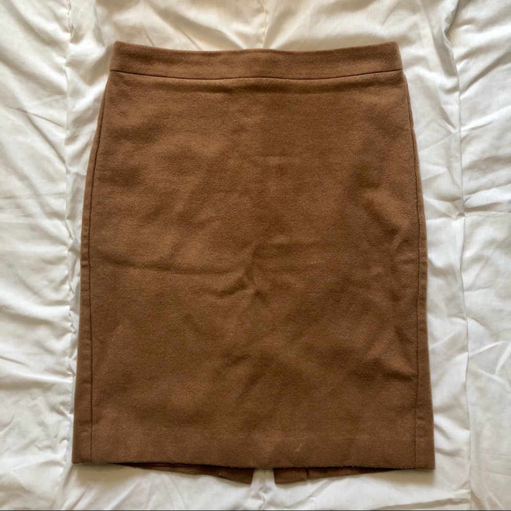J. Crew Camel Pencil Skirt Size 4
